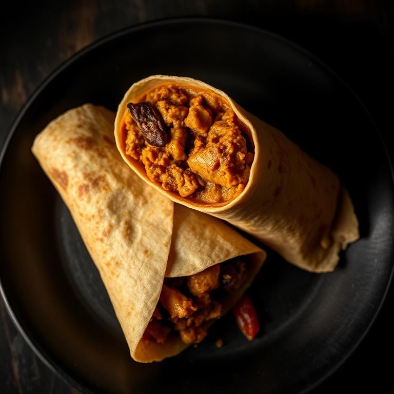 Curry Goat Roti