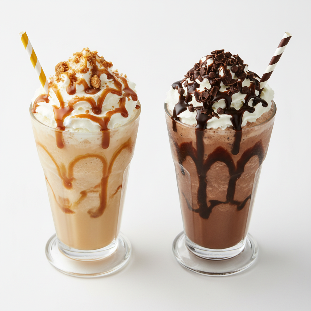 Caramel Frappuccino / Chocolate Frappuccino