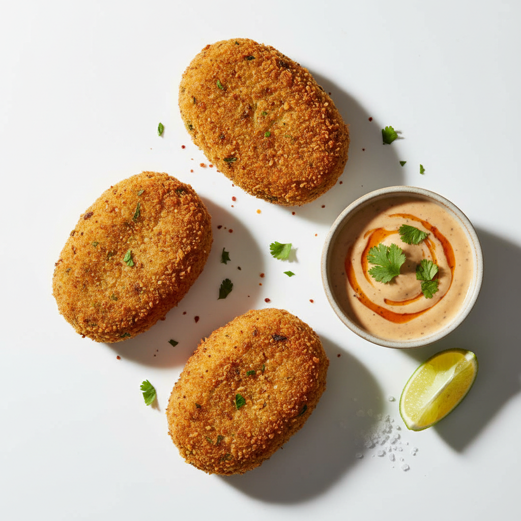 3 Fish Cutlets (Croquettes) + Dipping sauce