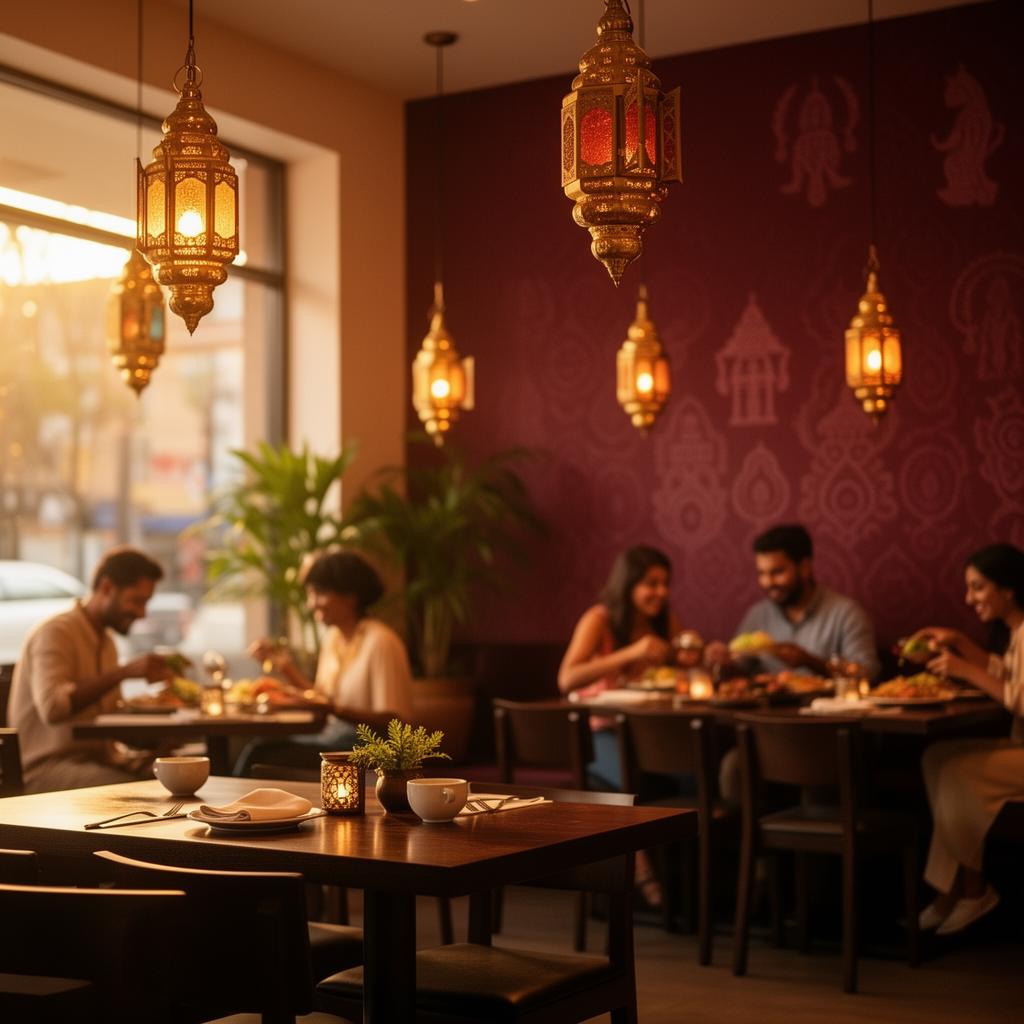 Vibrant dining room filled with guests enjoying their meals