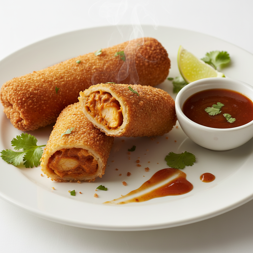 Butter Chicken Rolls (2 piece) + Tamarind Sauce
