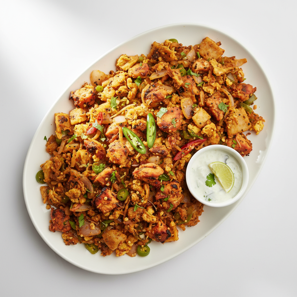 Chicken Tikka Kothu Roti *SPICY*