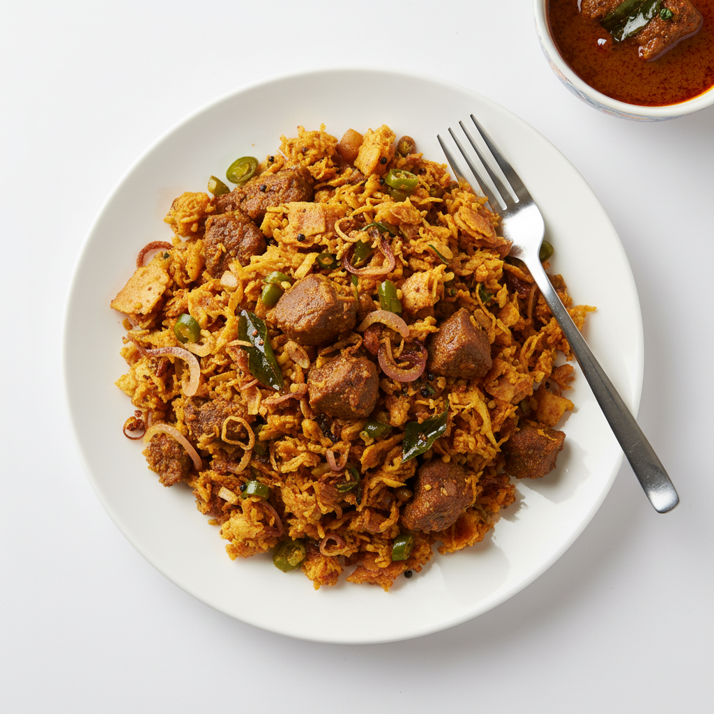Curry Lamb Kothu Roti