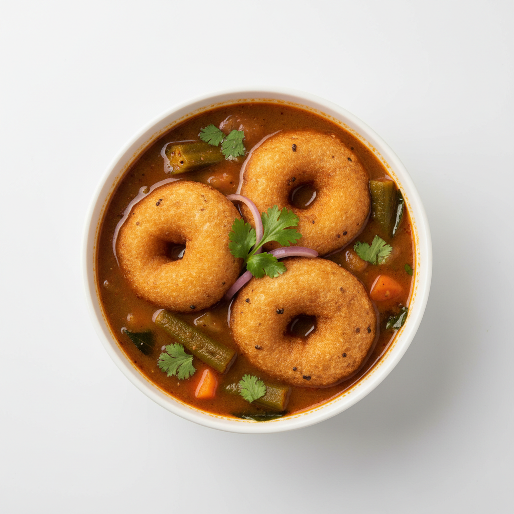 Sambar Vada (3 pieces)