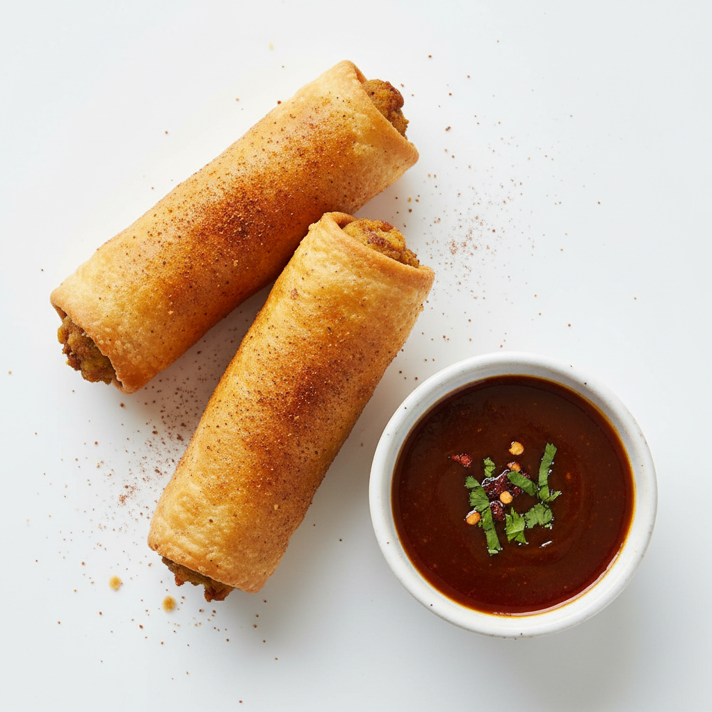 Sri Lankan Curried Lamb Rolls (2) + Tamarind Sauce