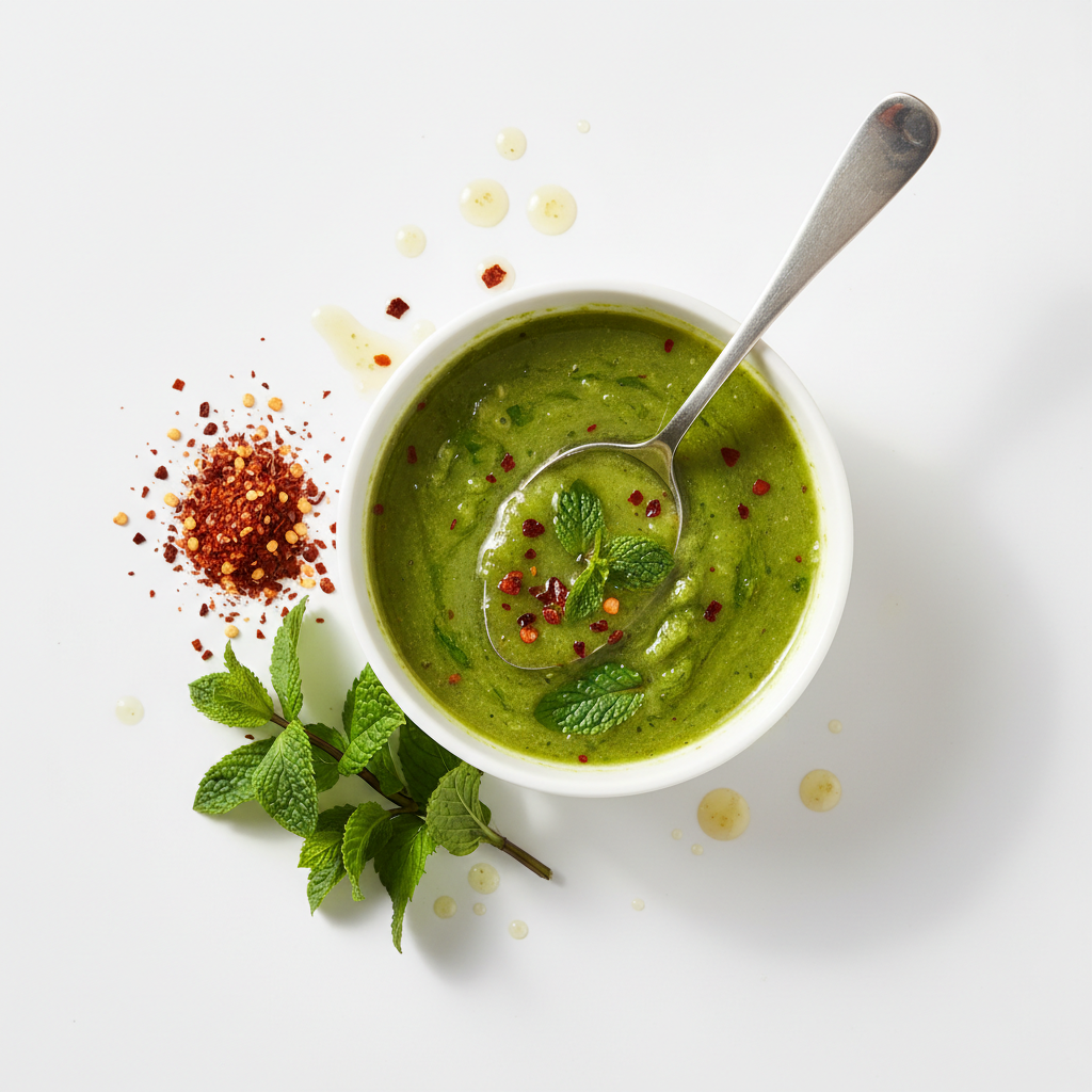 Tangy Mint-Chili Sauce