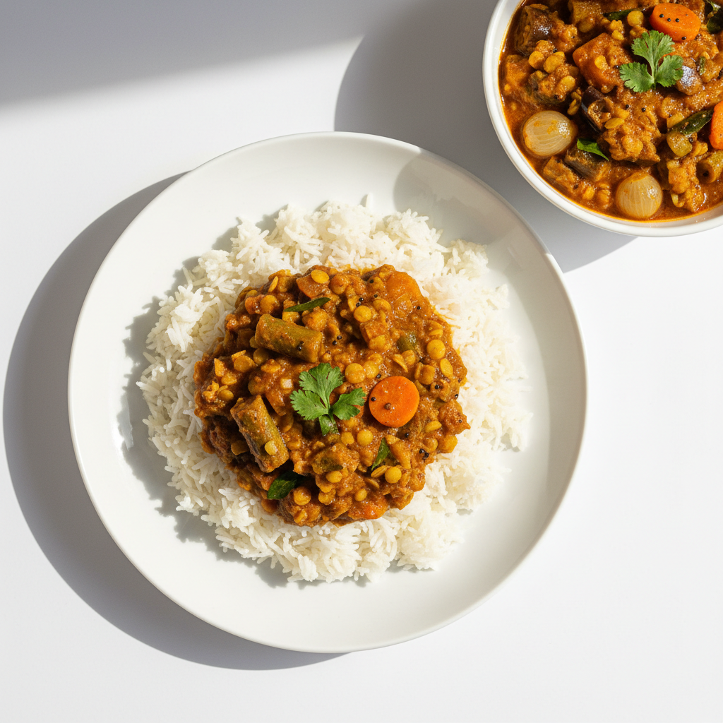Vegan Sambar & Rice