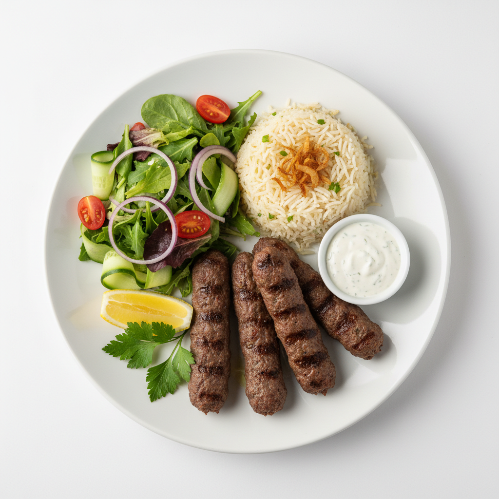 Kafta Kebab Platter