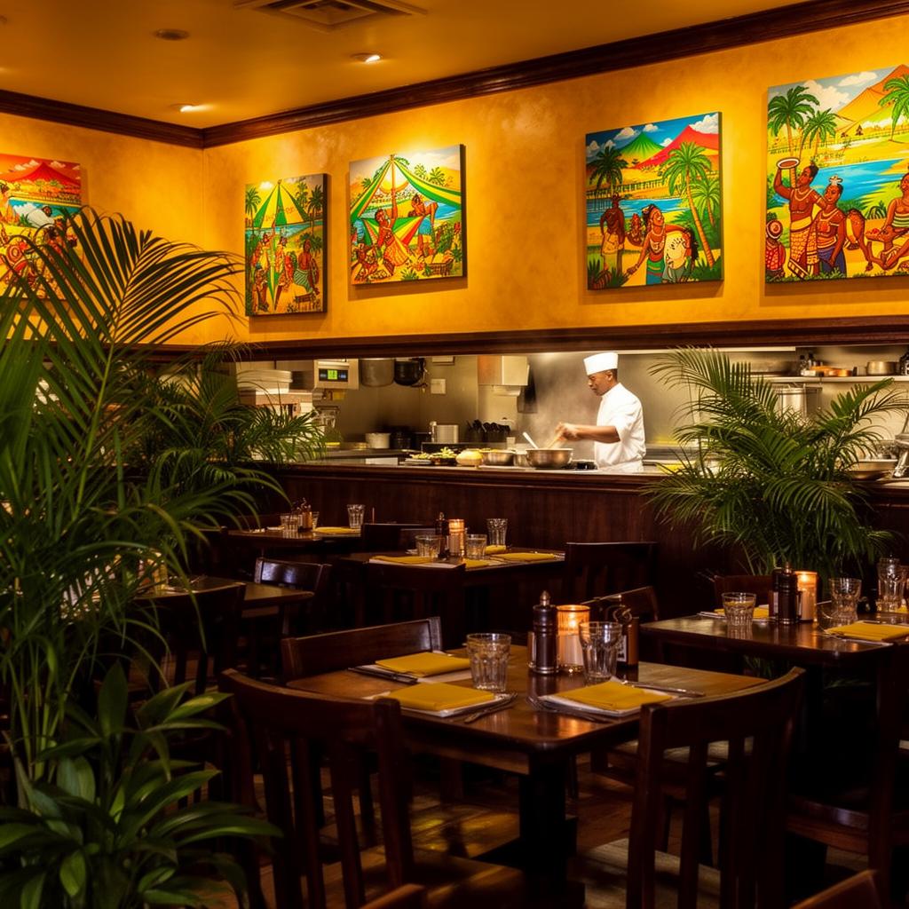 Vibrant dining room filled with guests enjoying their meals