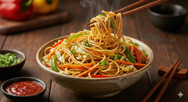 Veg Hakka Noodles