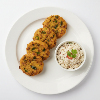 4 Dhal Vada & Coconut Sambol
