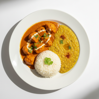 Special Butter Chicken Combo & Dhal with Rice