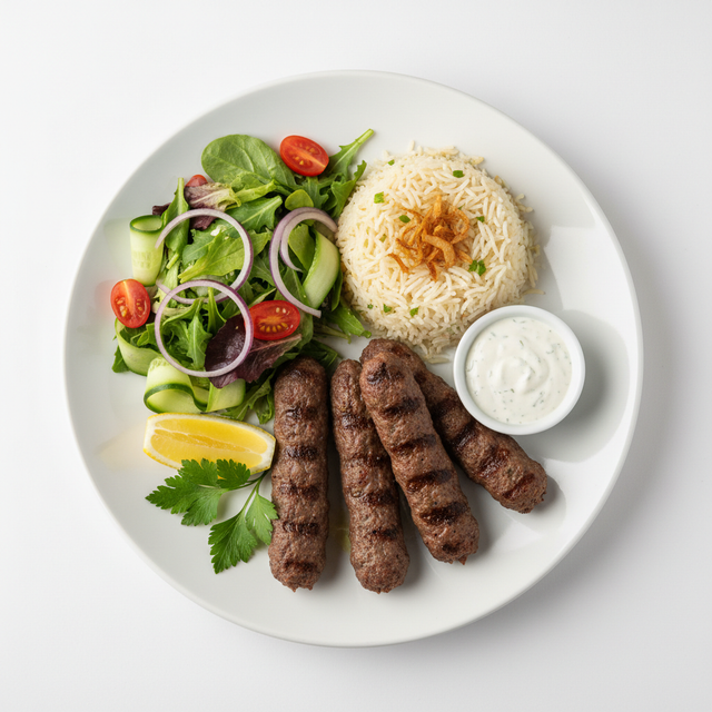 Kafta Kebab Platter